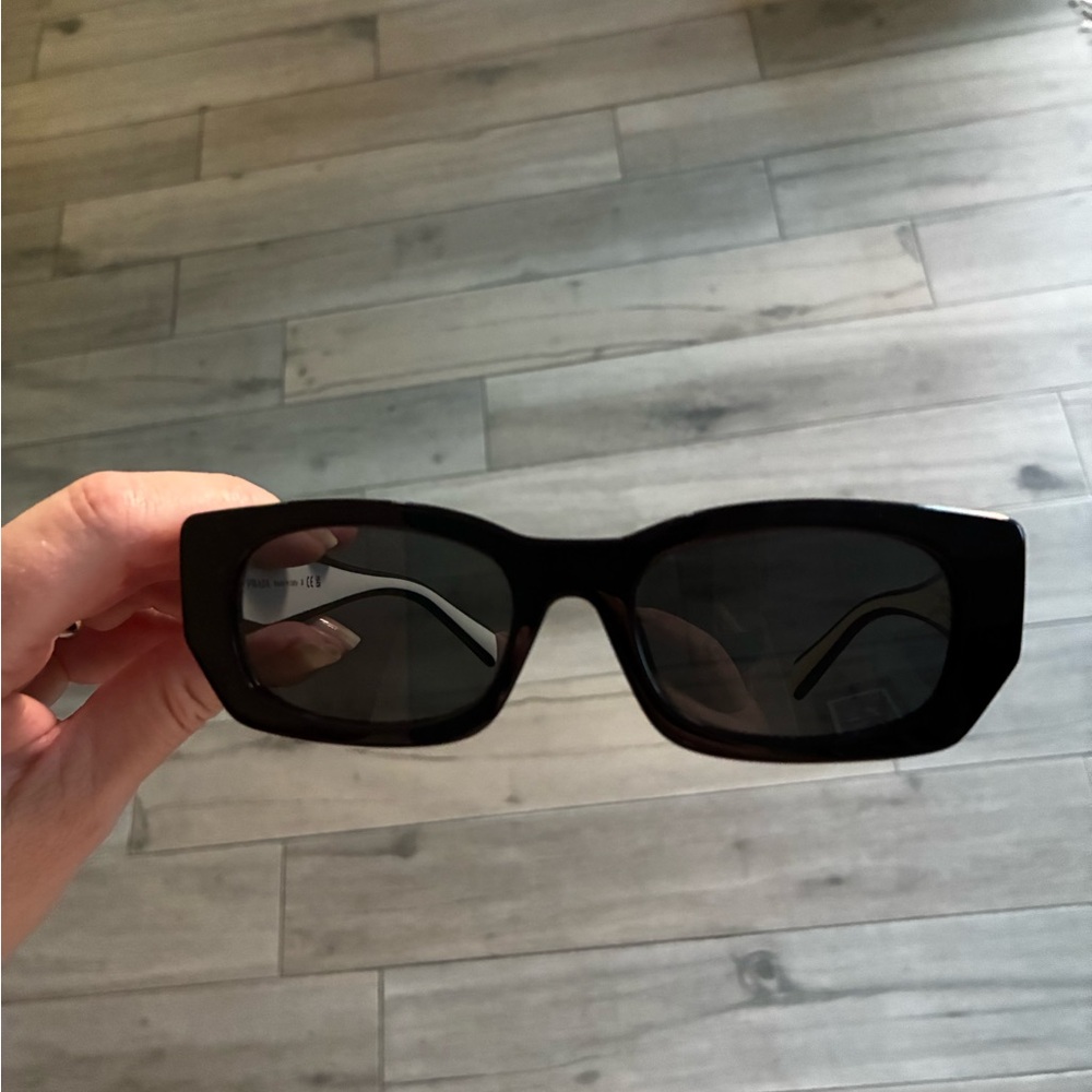 Prada Black and Gold Designer Eyewear